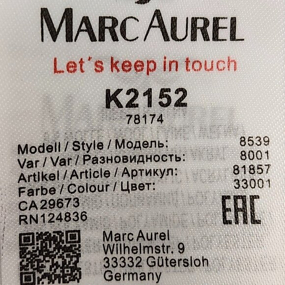 Marc Aurel Women's "No Bad Days" Blue/Black Long Sleeved Hooded Top Size 6 - Picture 6 of 9